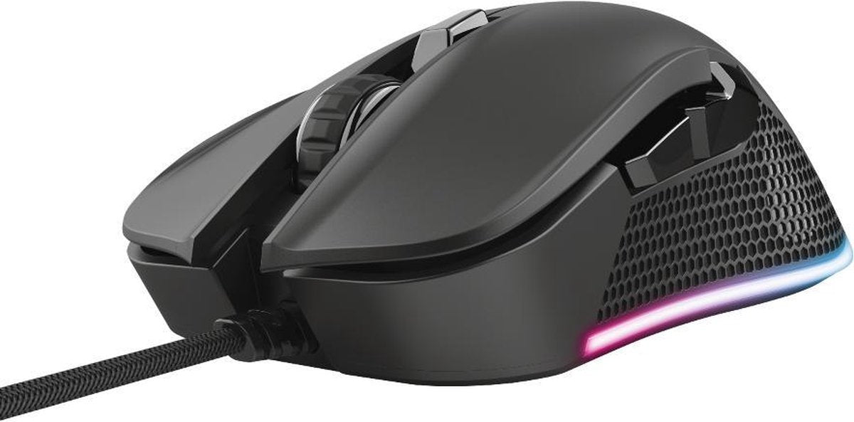 Trust GXT 922 Ybar Gaming-Maus mit RGB-Beleuchtung - Schwarz